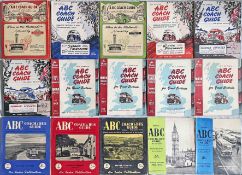 15 x 1950s/60s issues of the ABC COACH GUIDE, all different editions, the earliest is Summer 1951