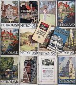 Good quantity (14) of Metropolitan Railway publications including 12 copies of 
