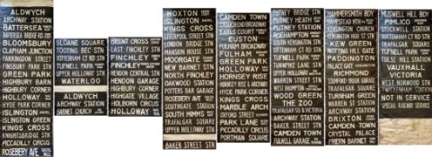 London Transport DESTINATION BLIND for a Metrobus at Holloway (HT) garage, coded NN, undated. A very