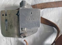 LCC & London Transport Tramways A-type TICKET PUNCH, serial no A 8454, complete with backplate (