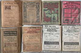 Large quantity (150+) of Great Western Railway MAGAZINES dated from 1899 to 1926. An incomplete