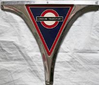 London Transport Routemaster RADIATOR GRILLE BADGE with stainless steel surround section. As