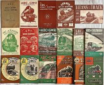 Good quantity (17) of original edition IAN ALLAN ABC RAILWAY BOOKLETS, all from the 1940s, including