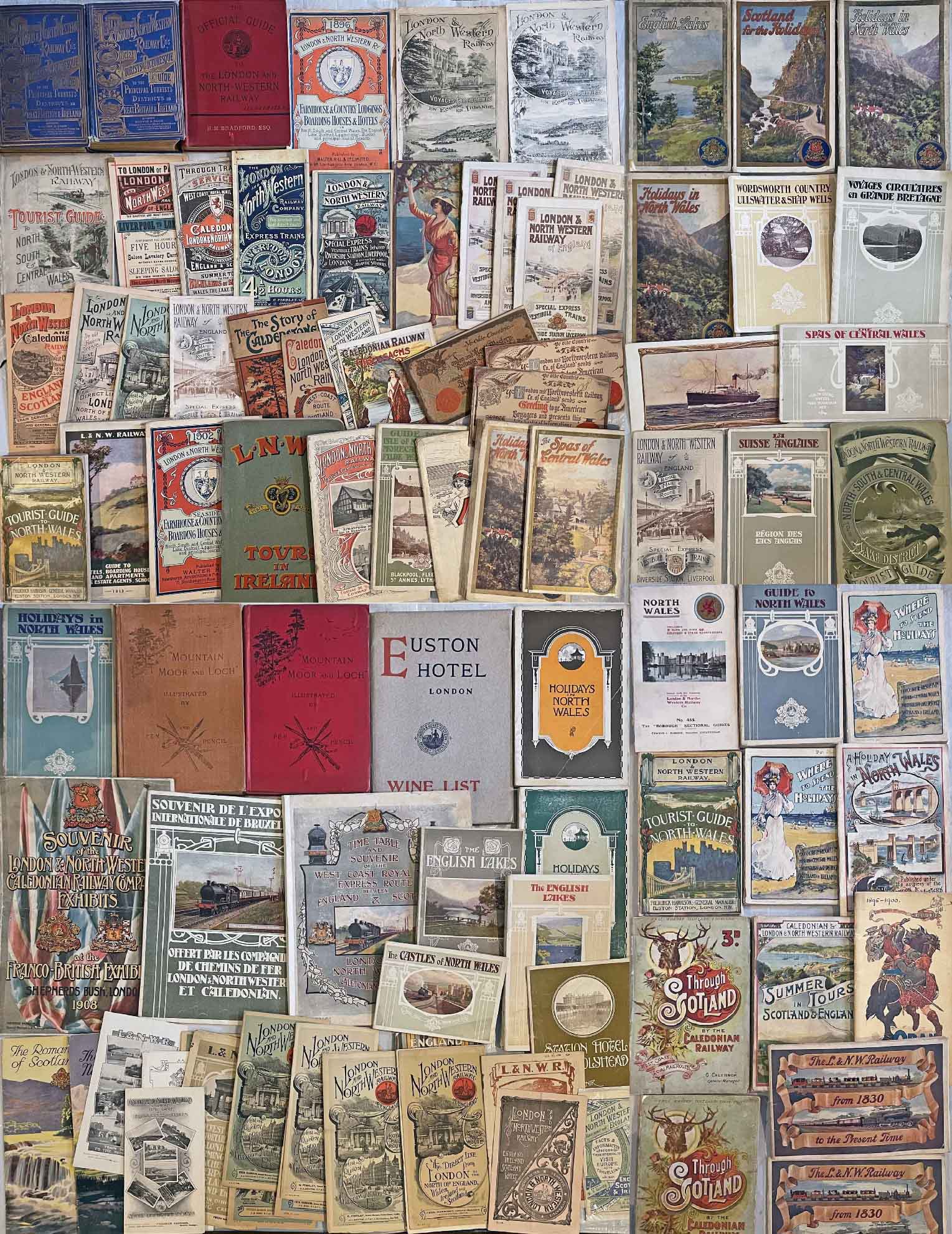 Very large quantity (c150 items) of 1870s onwards London & North-Western Railway (& a few Caledonian