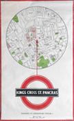 1939 London Transport double-royal-size POSTER from the 'You are Here' series (although this one