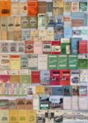 Large quantity (90+) of 1930s-1970s BUS TIMETABLE BOOKLETS from operators F-J and including Fylde
