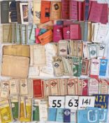 Large quantity (200+ items) of London Transport etc 1920s-onwards assorted EPHEMERA including