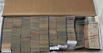 Huge quantity (c1,400) of TICKETS comprising Edmondson card, with notes & lists, from the