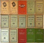 Good quantity (15) of mixed 1930s onwards London Transport TIMETABLE BOOKLETS including 2 x 1930s