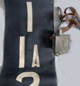 Pair of bus-related items comprising a BELL PUNCH TICKET MACHINE, serial no 71848, complete with
