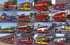 Very large quantity (c1,000) of Fujichrome 35mm original COLOUR SLIDES of mostly London buses