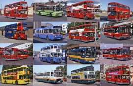 Very large quantity (c900) of Kodachrome 35mm original COLOUR SLIDES of mostly London buses taken in