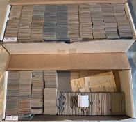 Huge quantity (c2,000) of mainly 1890s-early 1900s Isle of Man EDMONDSON CARD TICKETS comprising
