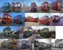 Large quantity (c90) of original, colour (mostly) and b&w UK BUS NEGATIVES (copyright included)