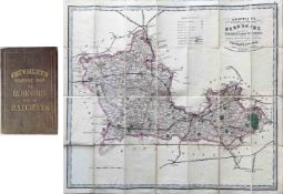 1850s Cruchley's Railway and Station Map of Berkshire showing all the Railways and Stations also the