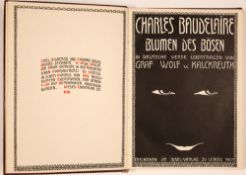C. Baudelaire, Blumen des Bösen. Leipzig 1907. Eines v. 800 Ex.