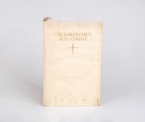 Insel-Verlag. - Die Bergpredigt Jesu Christi. Leipzig (1908). Eines v. 275 Ex.