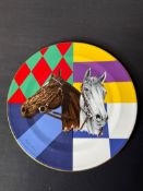 Rare Vintage 1992 Ralph Lauren Wedgwood England Jockey Silk Equestrian Dinner/Decorative Plate