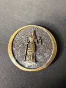 VINTAGE BRASS BELT BUCKLE