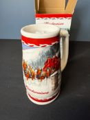 2010 BUDWEISER HOLIDAY STEIN WITH COA