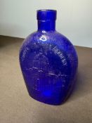 COBALT BLUE CHAPEL US NAVAL ACADEMY BOTTLE