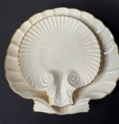 LENOX SHELL SERVING PLATTERS.