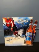 WASHINGTON CAPITALS BUD LIGHT METAL ADVERTISING SIGN