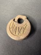 ANTIQUE NAVY LOCK