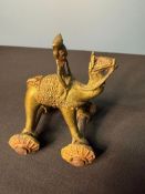 ANTIQUE BRASS CAMEL RIDER
