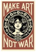 SHEPARD FAIREY - MAKE ART NOT WAR