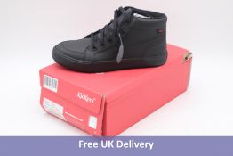 Kickers Men's Tovni Hi Leather Trainers, Black, Size 41, Box Damage