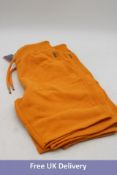 Two Superdry Jersey Shorts, Gold Marl, 1 x M, 1 x L