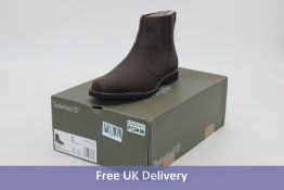 Timberland Men's Woodhull Chelsea Boots, Dark Brown Full Grain, UK 8.5. Box damaged