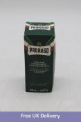Five Bottles Proraso Professional Eucalyptus Menthol After Shave, 400ml Per Bottle, 1 Box damaged
