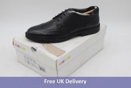 Geox J Zheeno B Lace Up Leather Brogue Shoes, Black, UK 6.5. Box damaged