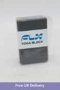 FLX Yoga Block, Grey, Set Of 8