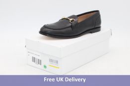 BOEMOS Loafers, Black/Gold, Size 41. Box damaged