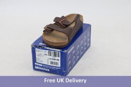 Birkenstock Arizona Nubuck Sandal, Dark Brown, EU 45