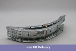 Two Swifts Medium Duty Hot Dip Galvanised Steel Cable Tray 90° Outside Riser 100mm x 25mm, Silver