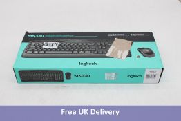 Logitech Wireless Combo MK330 Keyboard & Mouse, Black