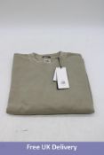 C.P. Company Sweatshirt Crewneck Emerized Diagonal, Green, Medium