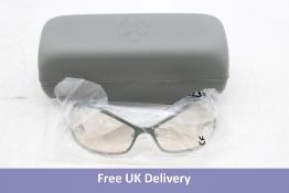 A Better Feeling Silver Numa Sunglasses, Amber