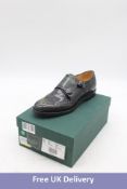 Churches Lana R Tartan Polished Binder Monk Brogue, Anthracite, Size 41.5