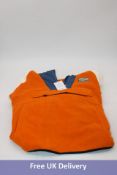 Passenger Alexander Half Zip Polar Hooded Fleece, Sunrise Orange, Size L