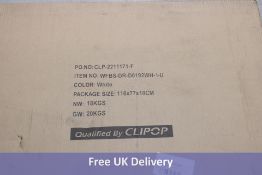 Clipop Makeup Dressing Table & Cabinet Set with Stool, 4 Drawers & Mirror with 3 Colour LED Lights,