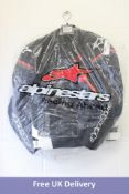 Motorcycle Jacket Alpinestars Gp Force Airflo, Size 54, Black/Orange/White