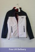 Track SD-Windtrekker Jacket, White / Blue Size M