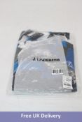 J.Lindeberg Colour Block Mid Layer Half Zip Top, Blue Flag Patchwork, Large