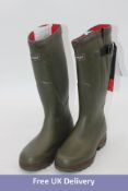 Aigle Men's Parcours 2 ISO Wellington Boots, Khak, UK 8. Box damaged
