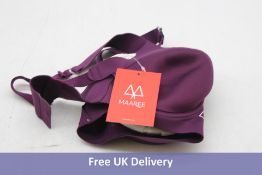 Maare Battle Encapsulation Sports Bra, Dark Purple, Size 32C